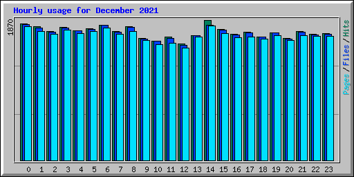 Hourly usage for December 2021